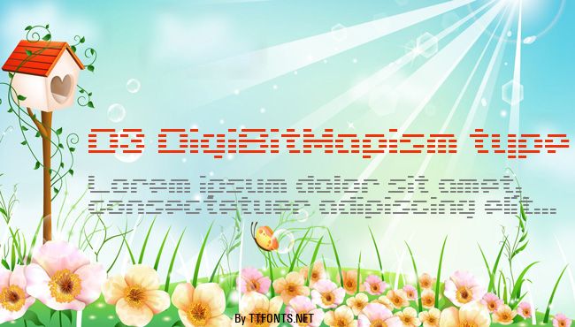 D3 DigiBitMapism type A wide example