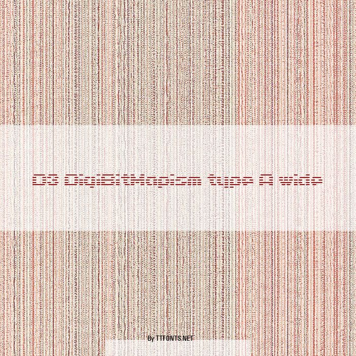 D3 DigiBitMapism type A wide example