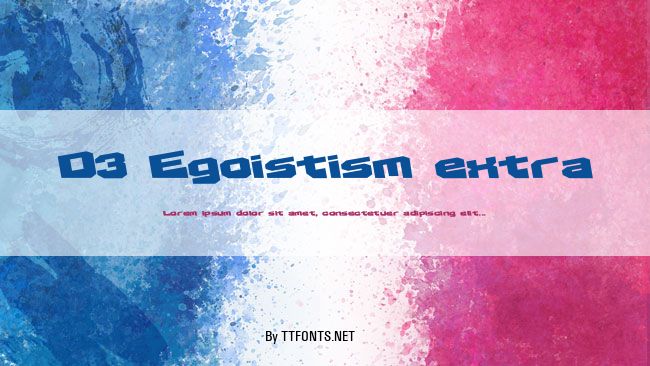 D3 Egoistism extra example