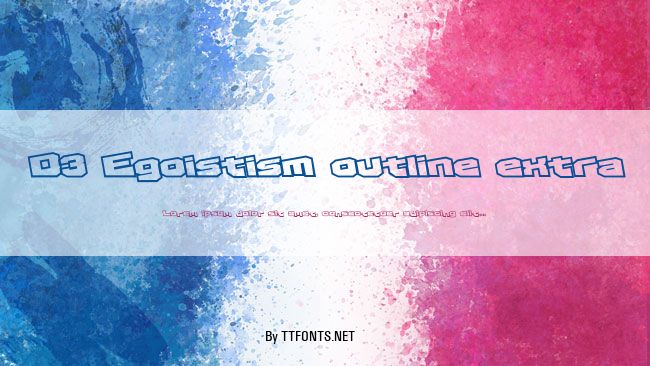 D3 Egoistism outline extra example