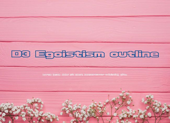 D3 Egoistism outline example