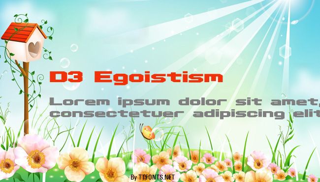 D3 Egoistism example