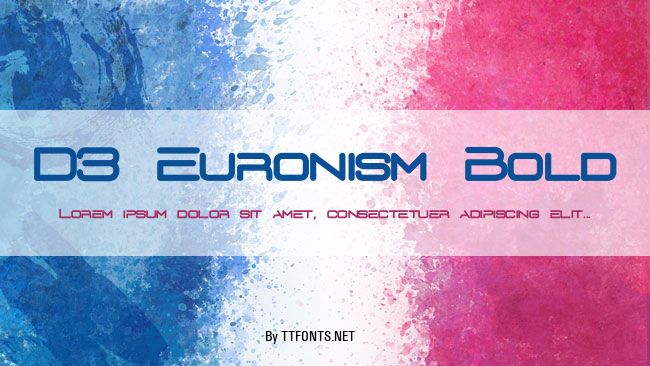 D3 Euronism Bold example