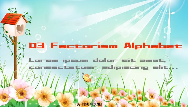 D3 Factorism Alphabet example