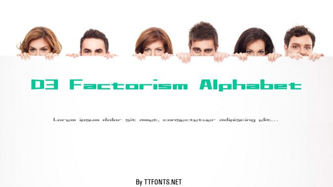 D3 Factorism Alphabet example