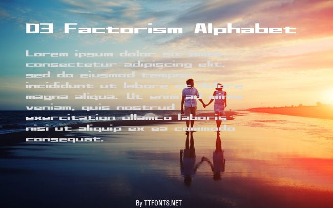 D3 Factorism Alphabet example
