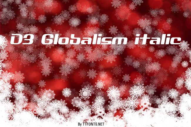 D3 Globalism italic example