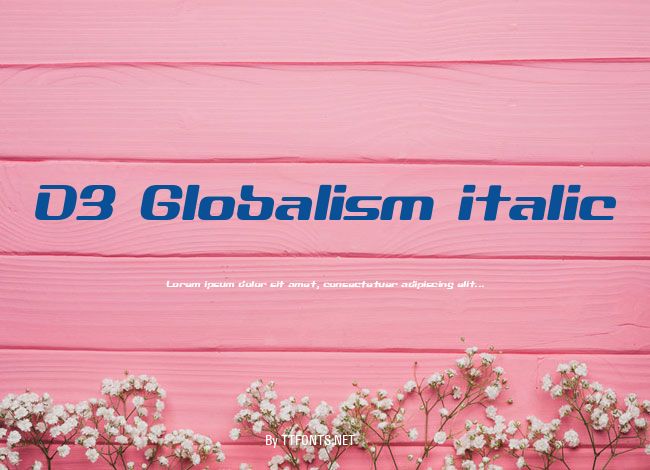 D3 Globalism italic example