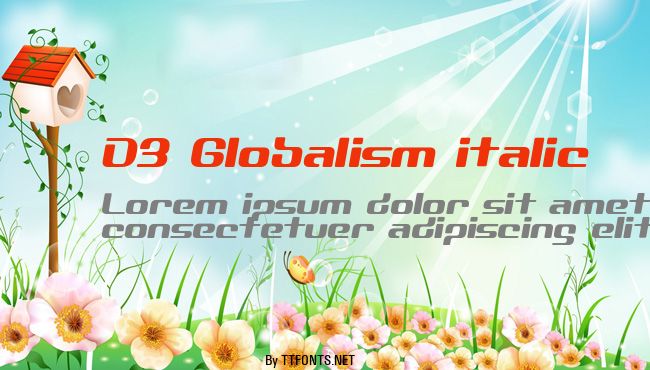 D3 Globalism italic example