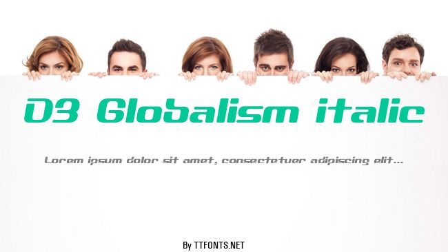 D3 Globalism italic example