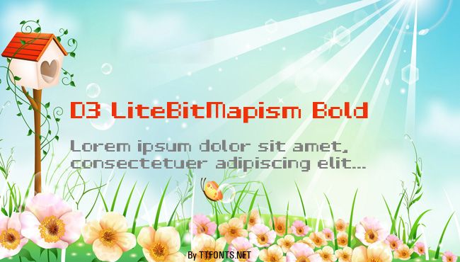 D3 LiteBitMapism Bold example
