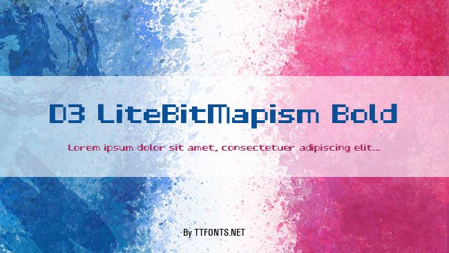D3 LiteBitMapism Bold example