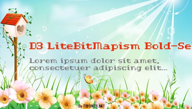 D3 LiteBitMapism Bold-Selif example