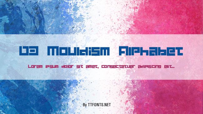 D3 Mouldism Alphabet example