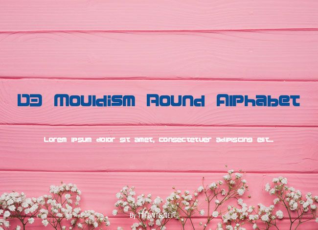 D3 Mouldism Round Alphabet example