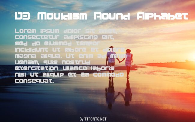 D3 Mouldism Round Alphabet example