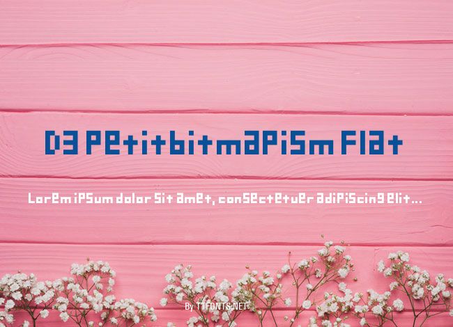 D3 Petitbitmapism Flat example