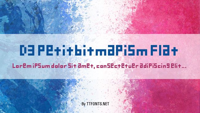 D3 Petitbitmapism Flat example