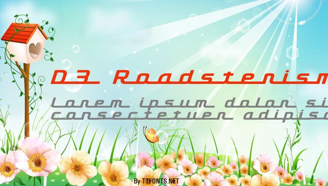 D3 Roadsterism Long Italic example