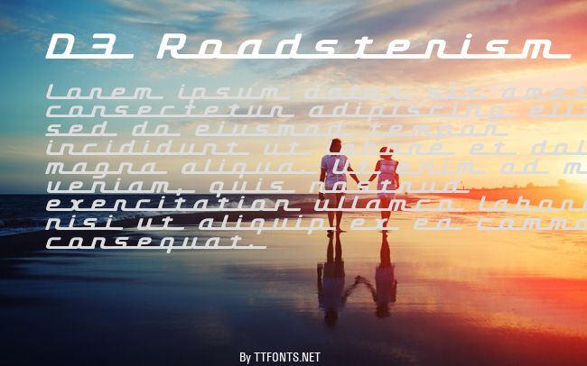 D3 Roadsterism Long Italic example