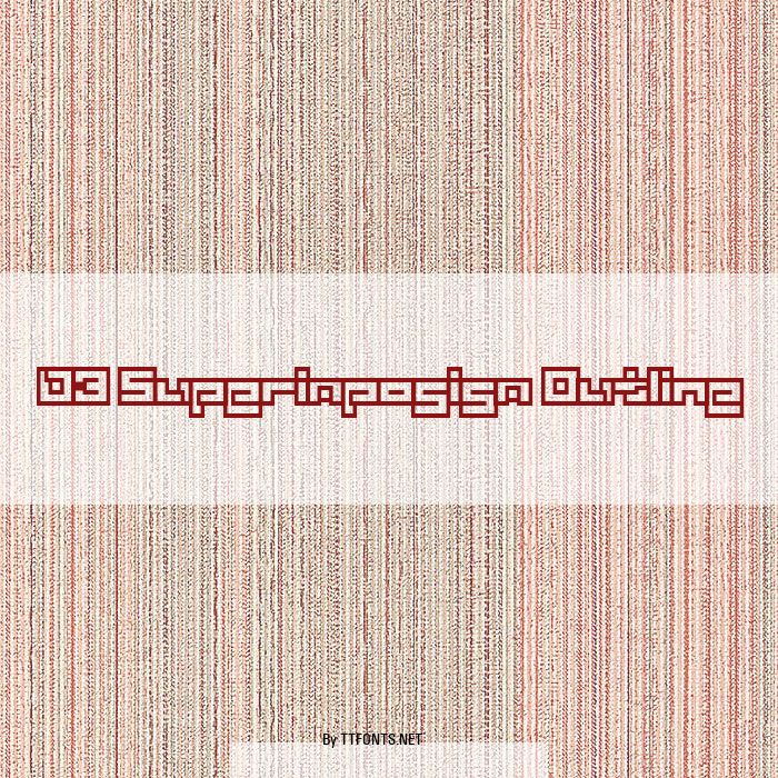D3 Superimposism Outline example