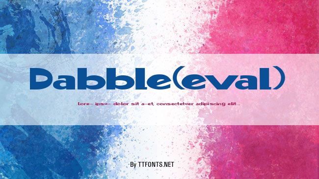 Dabble(eval) example