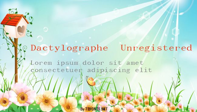 Dactylographe (Unregistered) example