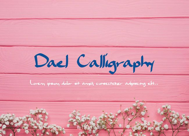 Dael Calligraphy example