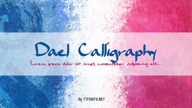 Dael Calligraphy example