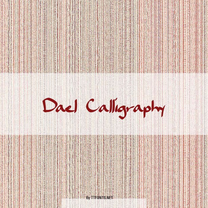 Dael Calligraphy example