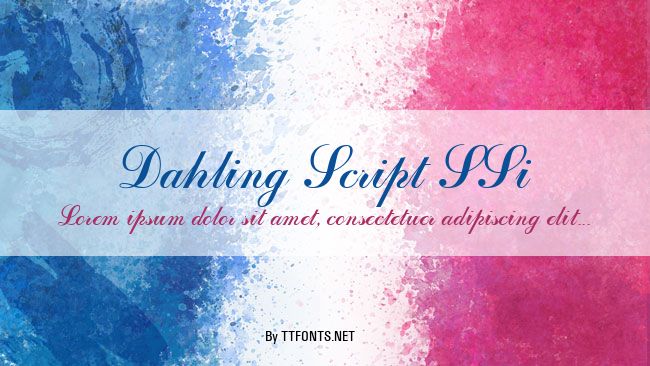 Dahling Script SSi example