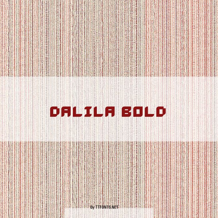 Dalila Bold example