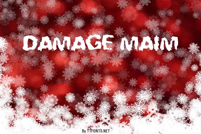 Damage Maim example
