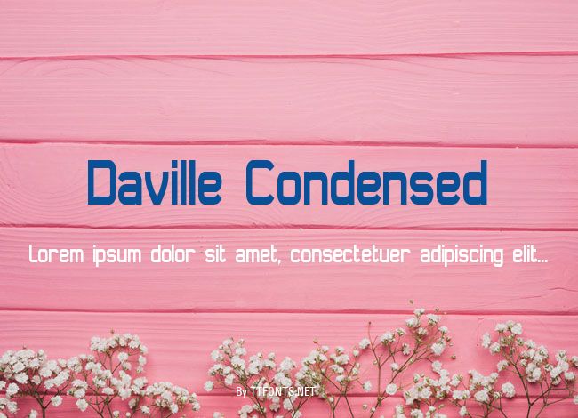 Daville Condensed example