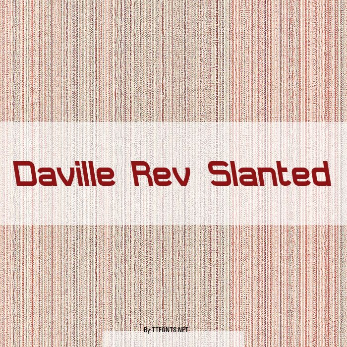 Daville Rev Slanted example