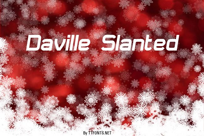 Daville Slanted example