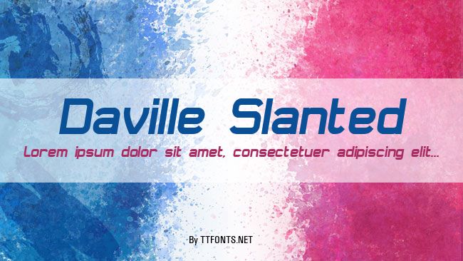 Daville Slanted example