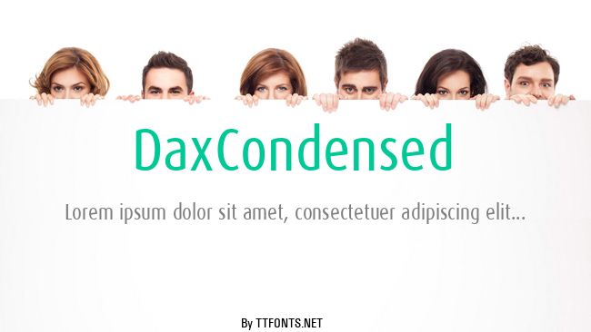 DaxCondensed example