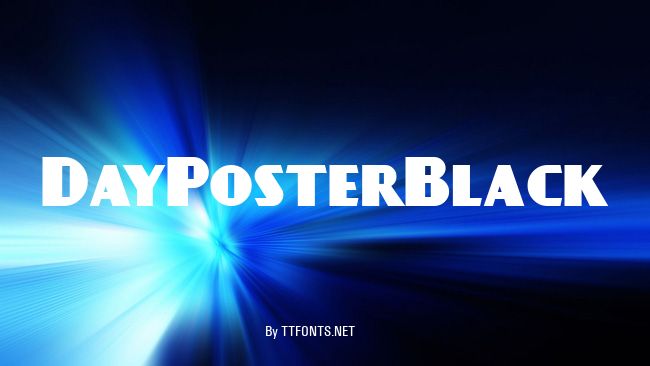 DayPosterBlack example