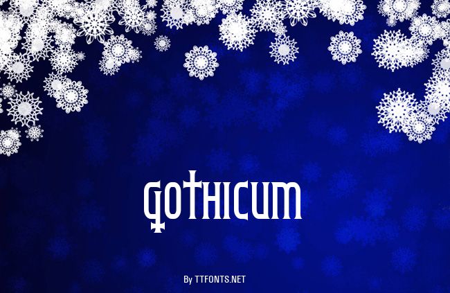 Gothicum example