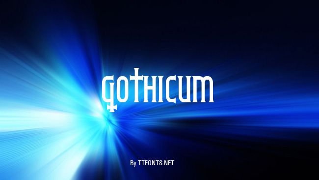 Gothicum example