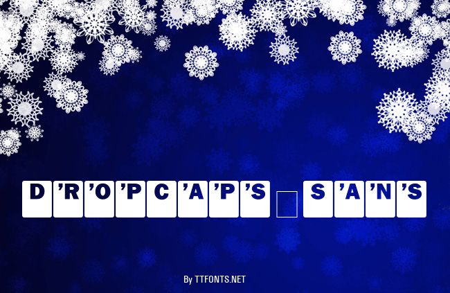DropCaps-Sans example
