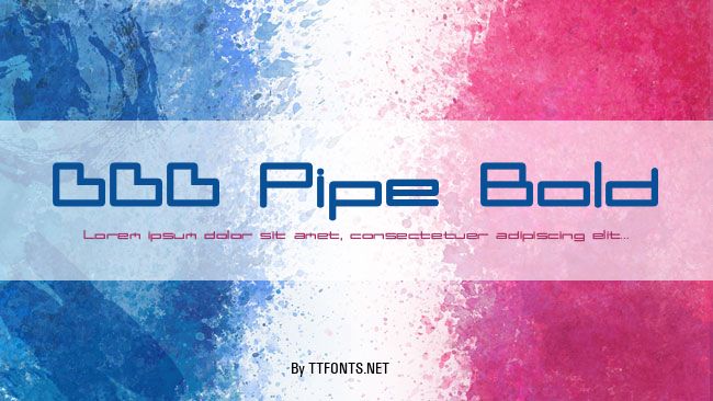 DDD Pipe Bold example