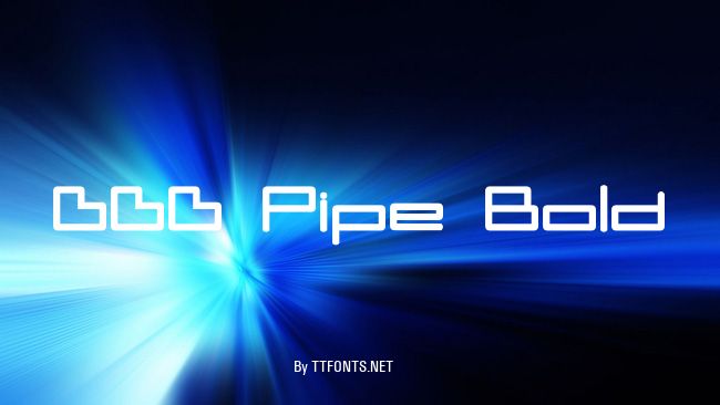 DDD Pipe Bold example