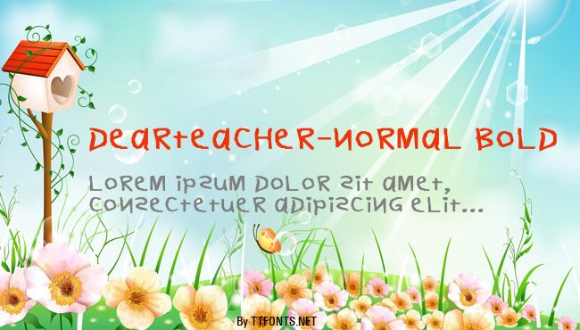 DearTeacher-Normal Bold example