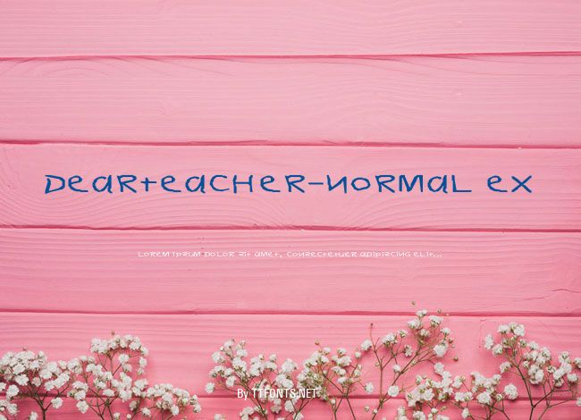 DearTeacher-Normal Ex example