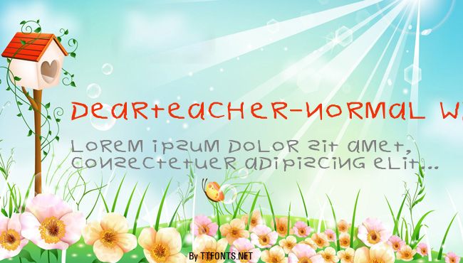 DearTeacher-Normal Wd example
