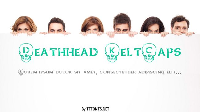 Deathhead KeltCaps example