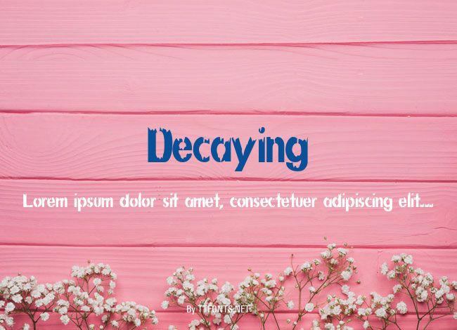 Decaying example