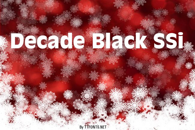 Decade Black SSi example